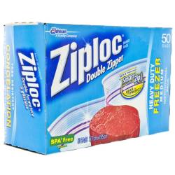 Zip Loc Medium Freezer Bags, 60 ct box *Limited time