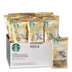 Starbucks Veranda Blonde, Portion Pack,18 x 2.5 oz (71g) LIGHT ROAST