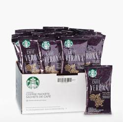 Starbucks Caffe Verona, Portion Pack,18 x 2.5 oz (71g) DARK ROAST