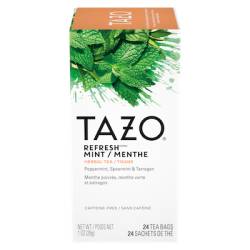 Tazo, Refresh (Herbal, Peppermint) 24ct box