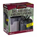 Garbage Bags, KS  35" x 47.5" drum liner 60ct