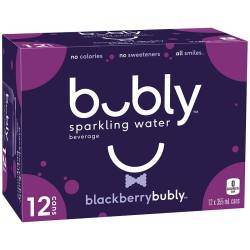 bubly blackberry, 12 pk