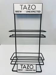 Tazo Tea Rack, 2 tier holds 6 boxes