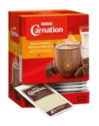 Carnation Hot Chocolate, 50 x 19g single serve envelopes