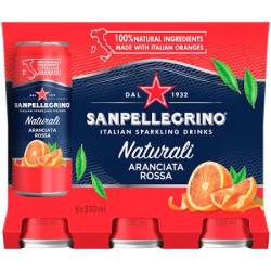 San Pellegrino Rossa, 6 pack cans
