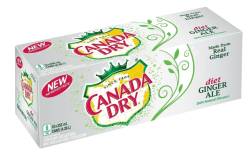 Diet Ginger Ale, 12 pack cans